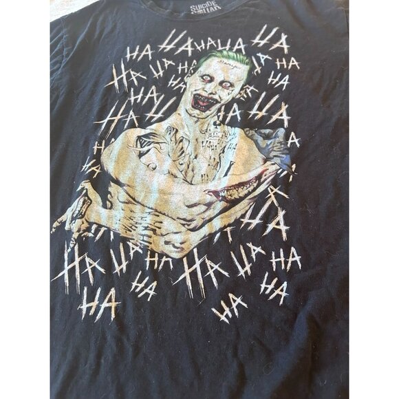Suicide Squad T-Shirt Men's Size Large Graphic Pullover Causal Black - Picture 2 of 6